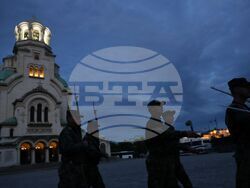 Водосвет на знамената светини - репетиция