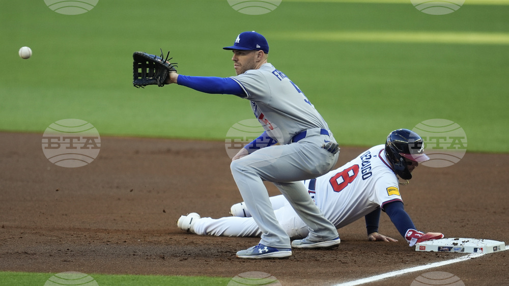 Dodgers Braves Baseball