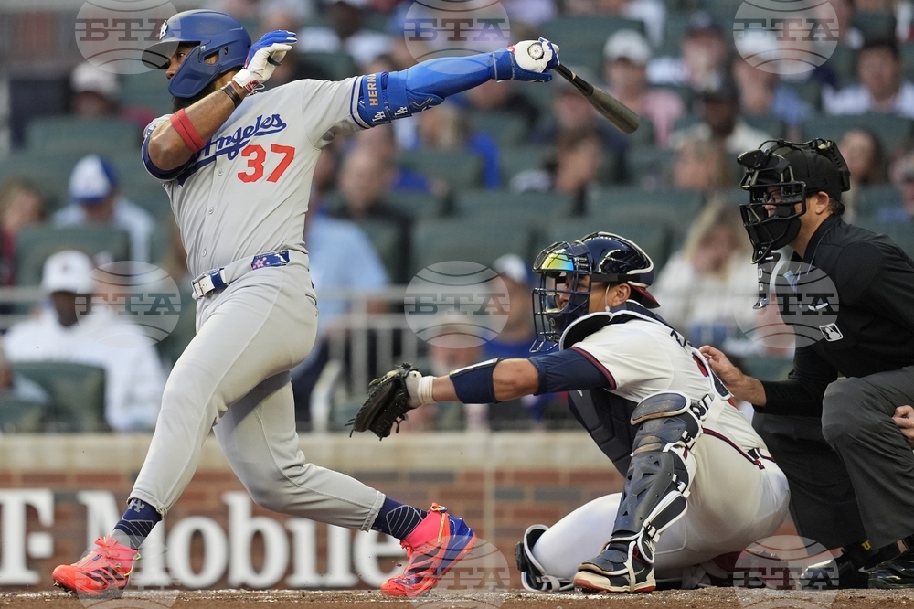Dodgers Braves Baseball