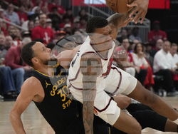 APTOPIX Warriors Rockets Basketball