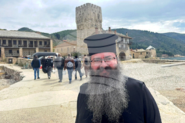 Света гора - ферибот - епископ Герасим - манастир „Св. вмчк. Георги Зограф“