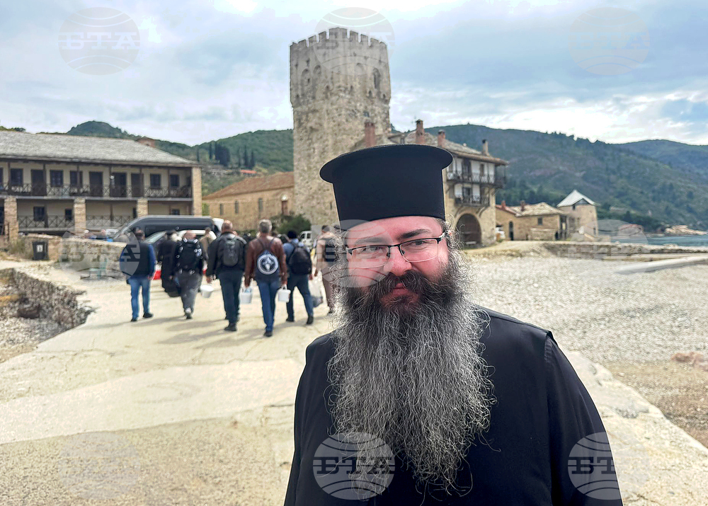 Света гора - ферибот - епископ Герасим - манастир „Св. вмчк. Георги Зограф“