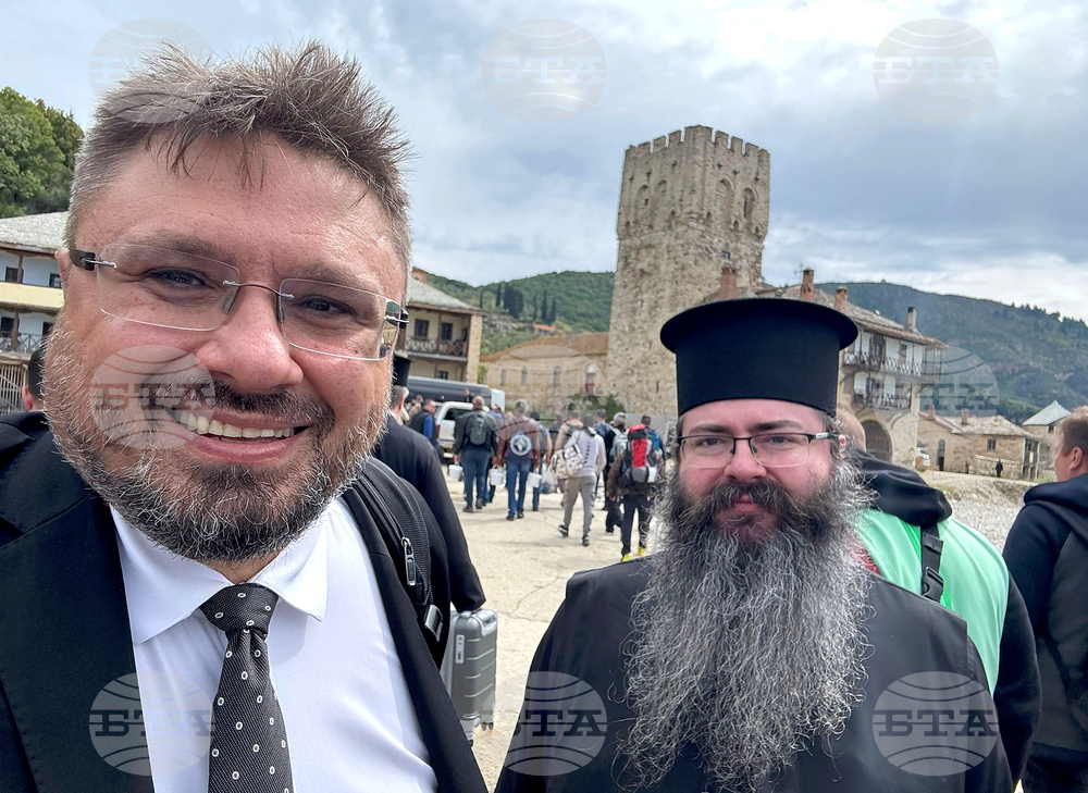 Света гора - ферибот - епископ Герасим - манастир „Св. вмчк. Георги Зограф“