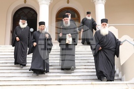 Гърция - Карея - Света Гора - Зографски манастир - празник 