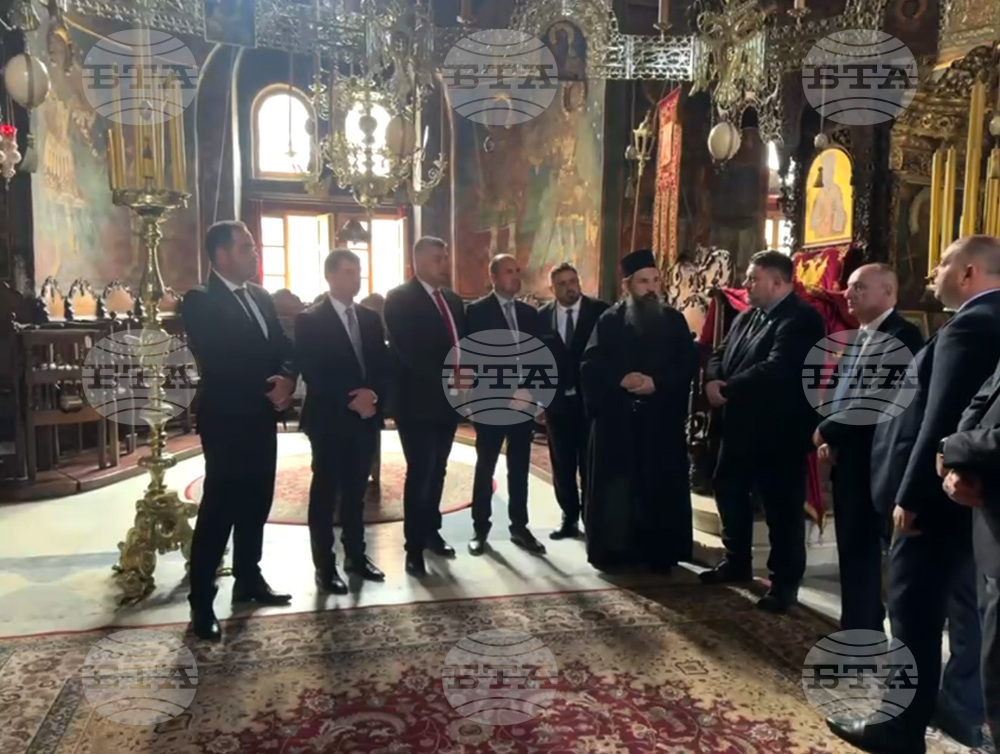 Гърция - Света гора - Зографски манастир - българска делегация - свети Георги - чудотворни икони