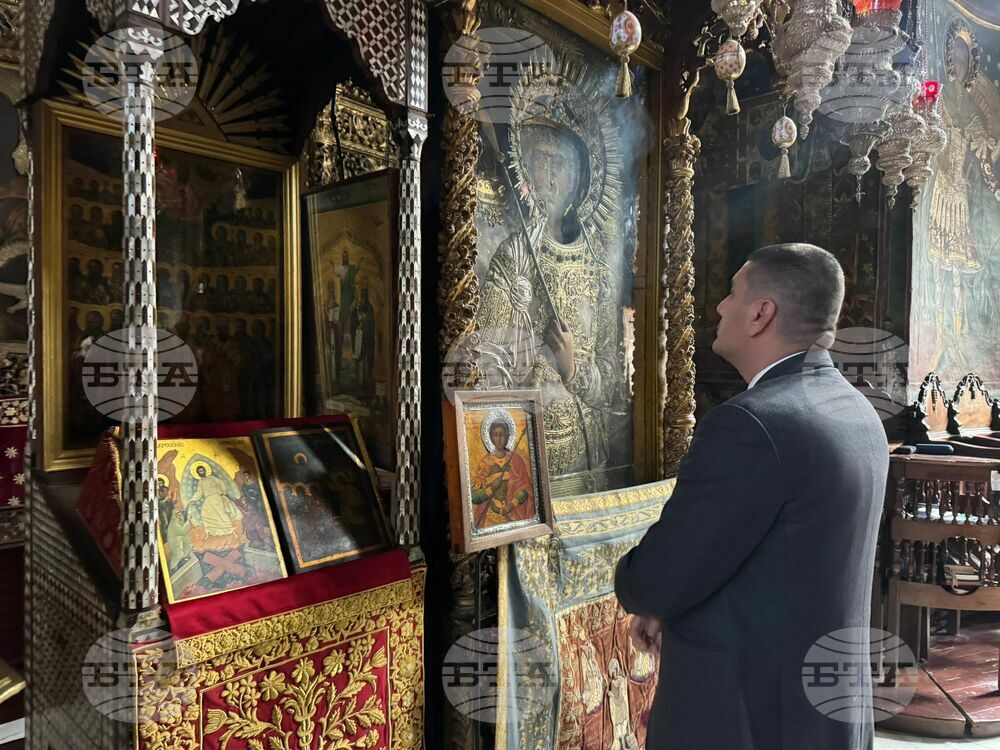 Гърция - Света гора - Зографски манастир - българска делегация - свети Георги - чудотворни икони