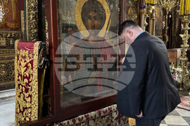 Гърция - Света гора - Зографски манастир - българска делегация - свети Георги - чудотворни икони