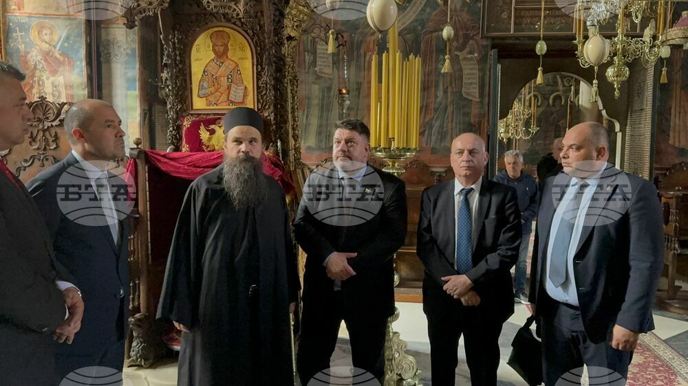 Гърция - Света гора - Зографски манастир - българска делегация - свети Георги - чудотворни икони