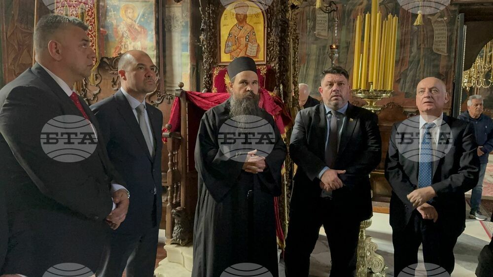 Гърция - Света гора - Зографски манастир - българска делегация - свети Георги - чудотворни икони