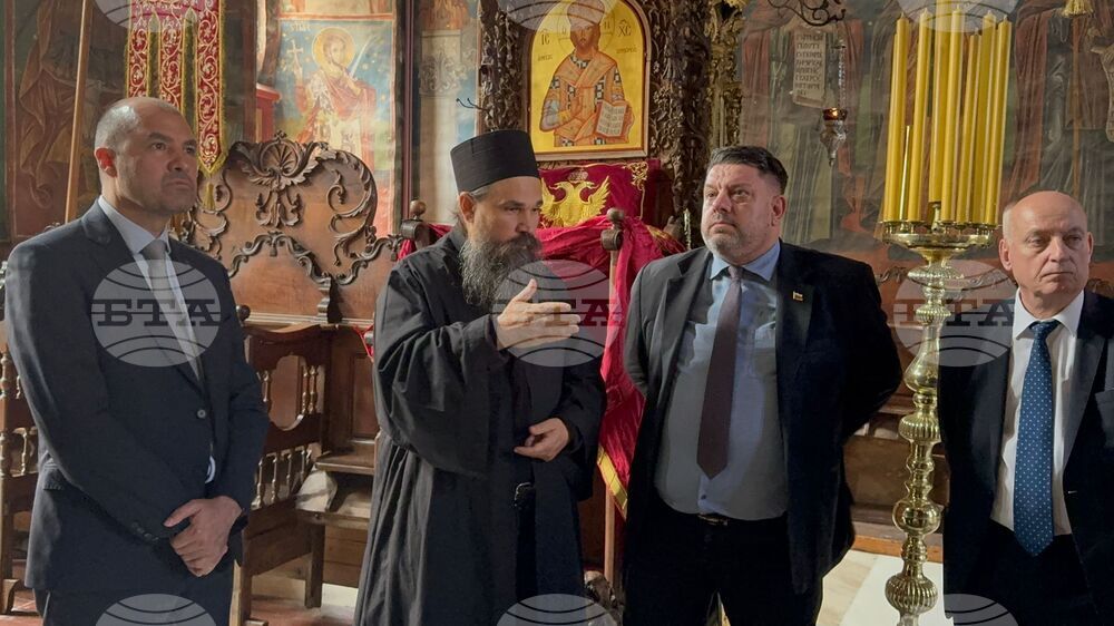 Гърция - Света гора - Зографски манастир - българска делегация - свети Георги - чудотворни икони