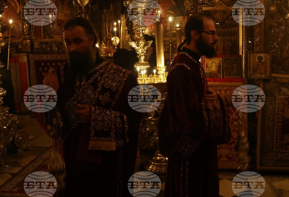 Гърция - Света гора - Зографски манастир - българска делегация - нощно бдение