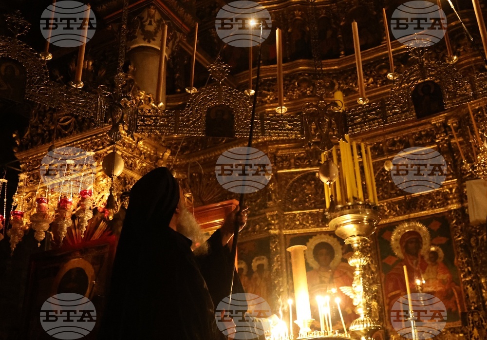 Гърция - Света гора - Зографски манастир - българска делегация - нощно бдение