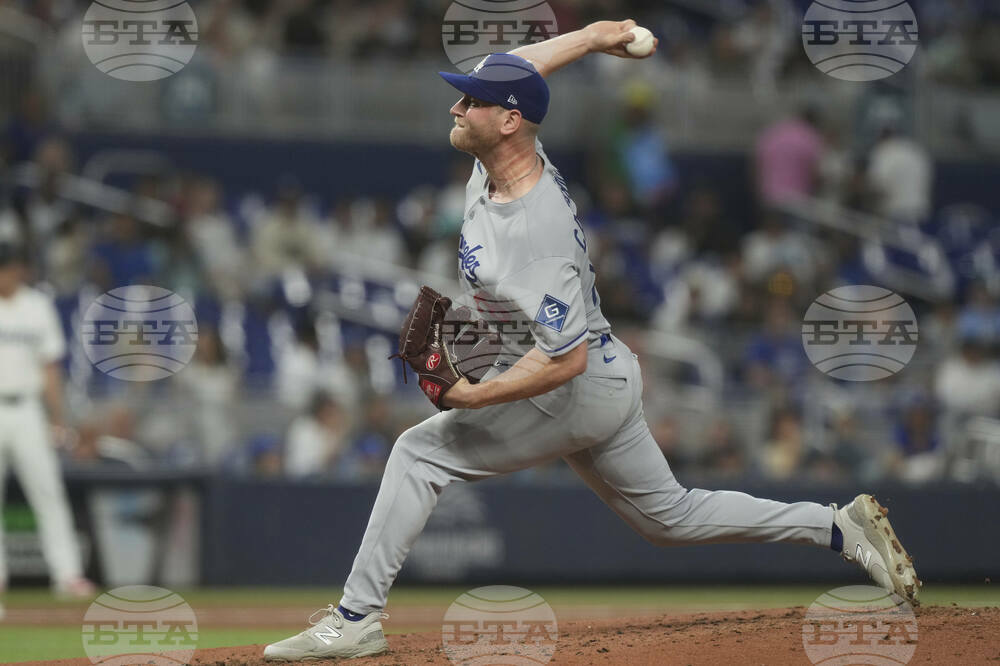 Dodgers Marlins Baseball