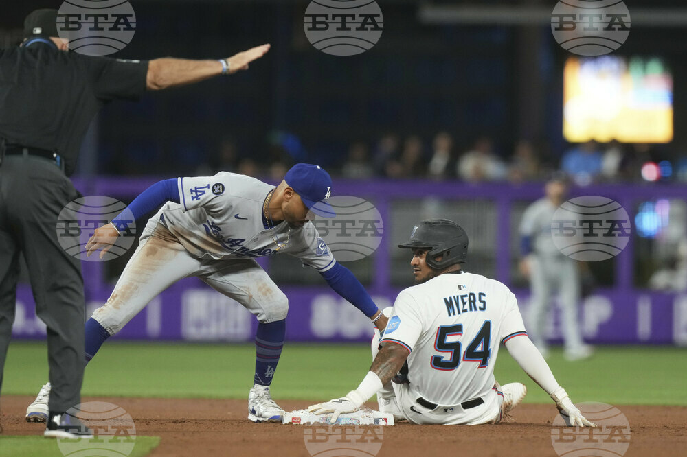 Dodgers Marlins Baseball