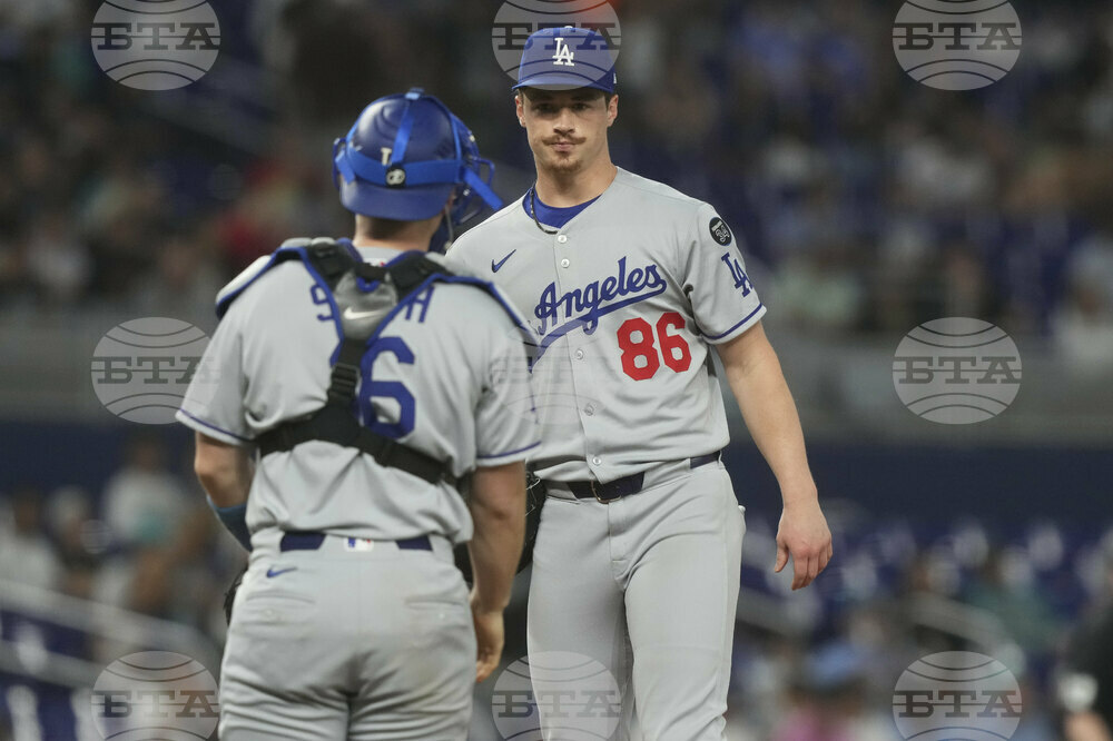 Dodgers Marlins Baseball