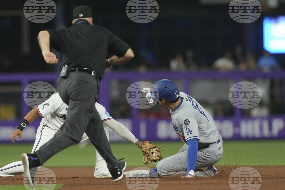 Dodgers Marlins Baseball
