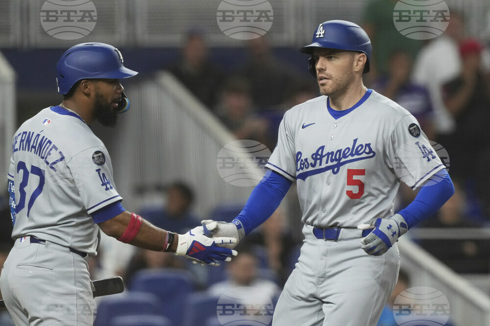 Dodgers Marlins Baseball