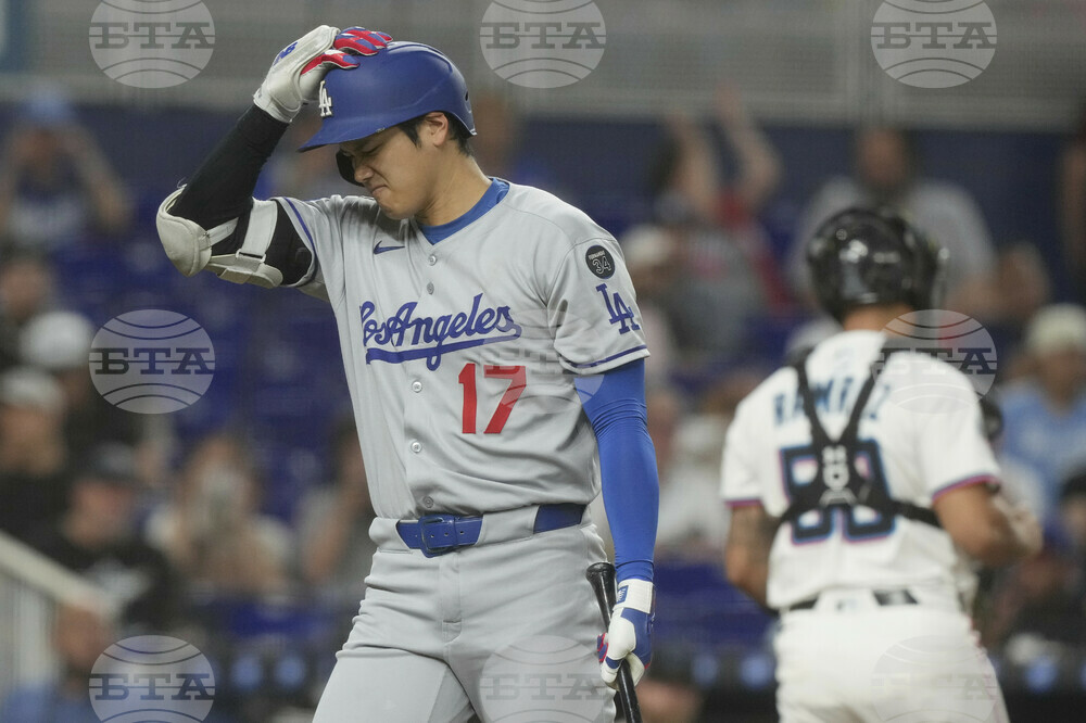Dodgers Marlins Baseball