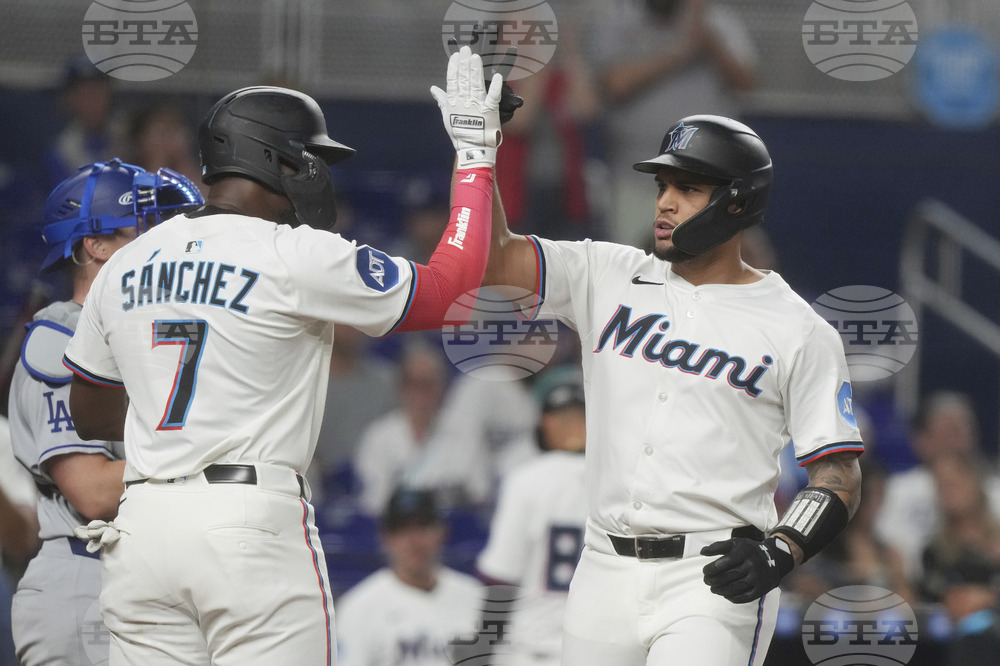 Dodgers Marlins Baseball