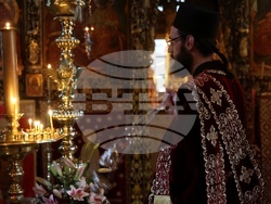 Гърция - Света гора - Зографски манастир - светата литургия