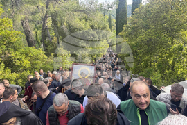 Гърция - Света гора - Зографски манастир - литийно шествие