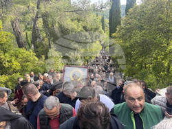 Гърция - Света гора - Зографски манастир - литийно шествие