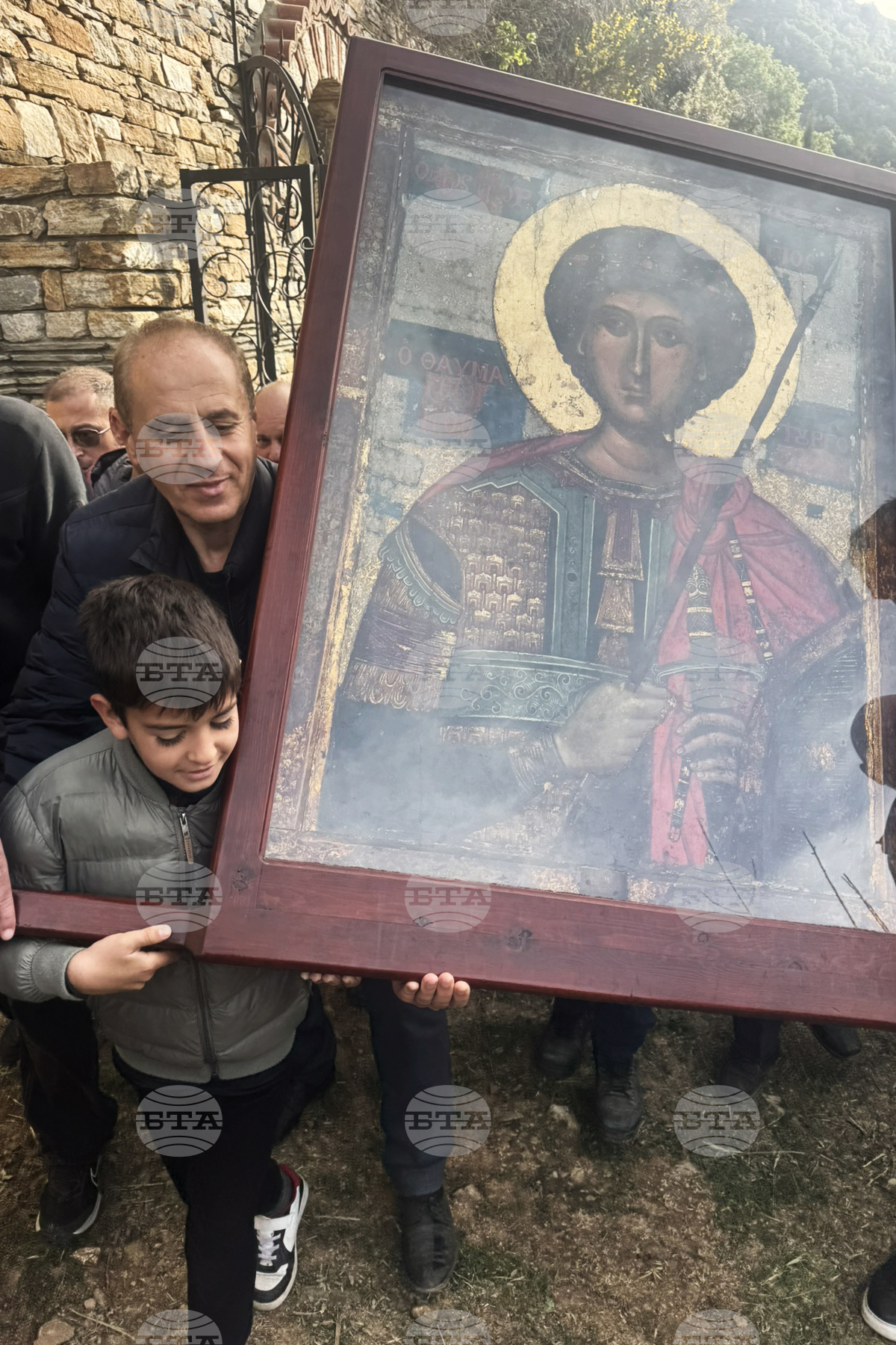 Гърция - Света гора - Зографски манастир - литийно шествие