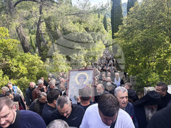 Гърция - Света гора - Зографски манастир - литийно шествие