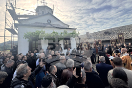 Гърция - Света гора - Зографски манастир - литийно шествие