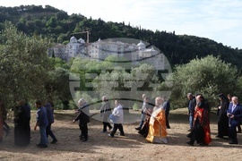 Гърция - Света гора - Зографски манастир - литийно шествие