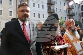 Гърция - Света гора - Зографски манастир - литийно шествие
