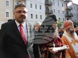 Гърция - Света гора - Зографски манастир - литийно шествие