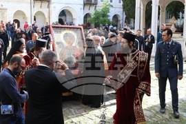 Гърция - Света гора - Зографски манастир - литийно шествие