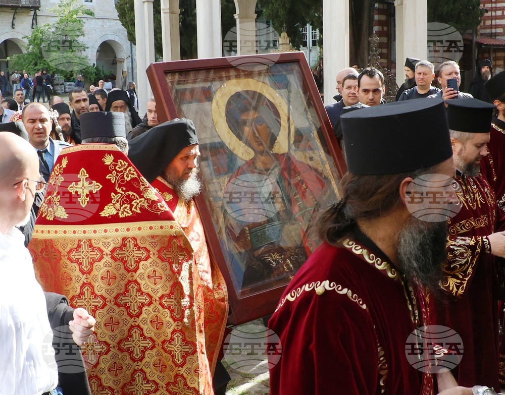 Гърция - Света гора - Зографски манастир - литийно шествие