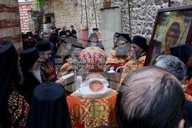 Гърция - Света гора - Зографски манастир - литийно шествие