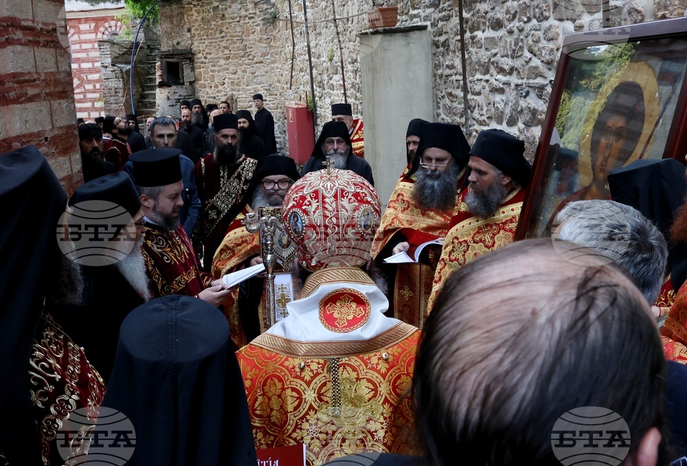 Гърция - Света гора - Зографски манастир - литийно шествие