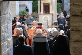 Гърция - Света гора - Зографски манастир - литийно шествие