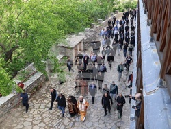 Гърция - Света гора - Зографски манастир - литийно шествие