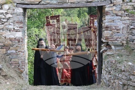 Гърция - Света гора - Зографски манастир - литийно шествие