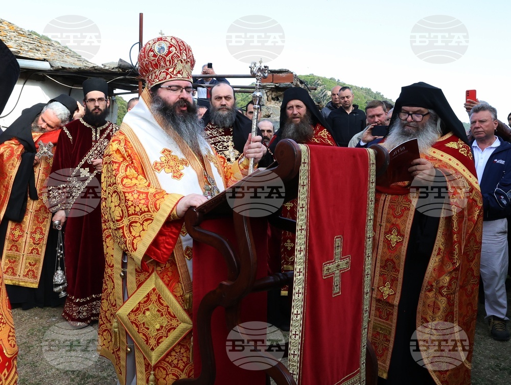 Гърция - Света гора - Зографски манастир - литийно шествие