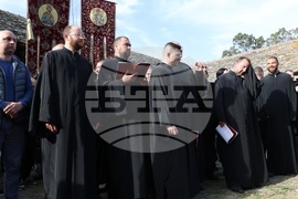Гърция - Света гора - Зографски манастир - литийно шествие