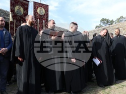 Гърция - Света гора - Зографски манастир - литийно шествие