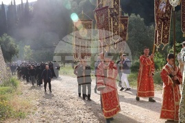 Гърция - Света гора - Зографски манастир - литийно шествие