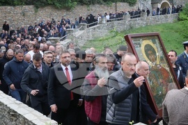 Гърция - Света гора - Зографски манастир - литийно шествие
