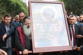 Гърция - Света гора - Зографски манастир - литийно шествие