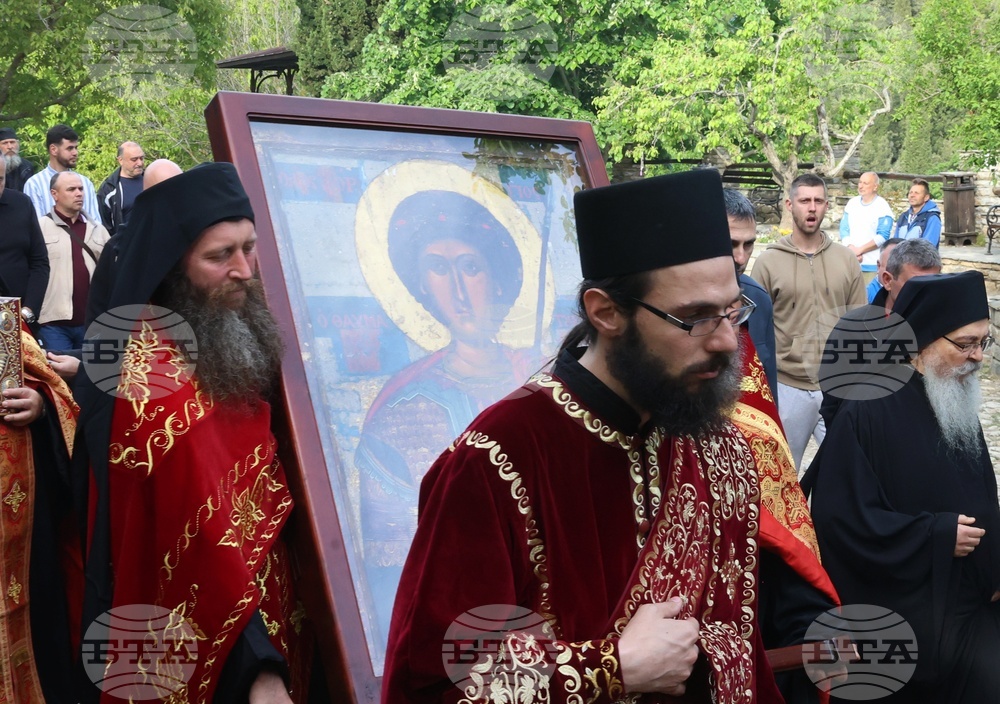 Гърция - Света гора - Зографски манастир - литийно шествие