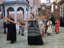 Гърция - Света гора - Зографски манастир - литийно шествие