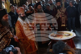 Гърция - Света гора - Зографски манастир - литийно шествие