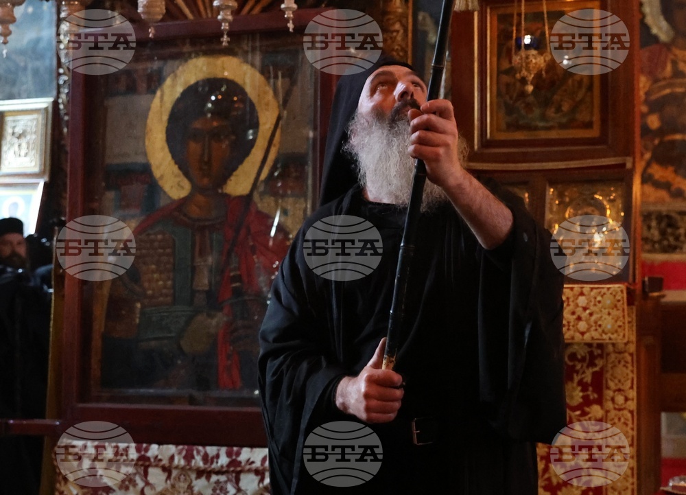 Гърция - Света гора - Зографски манастир - литийно шествие