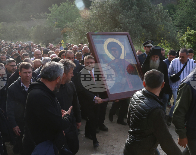 Гърция - Света гора - Зографски манастир - литийно шествие
